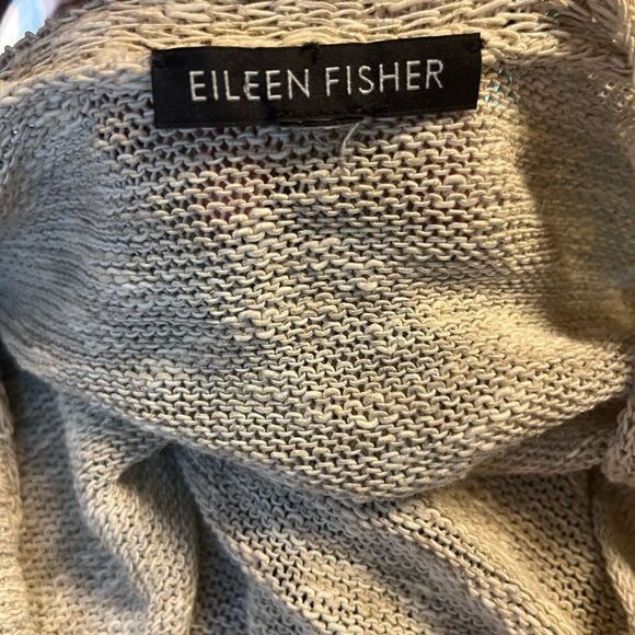 Eileen Fisher Linen Long Cardigan Duster - Picture 8 of 8